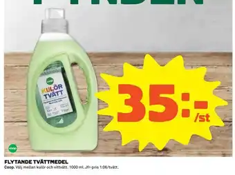 Coop Extra Flytande tvättmedel erbjuda