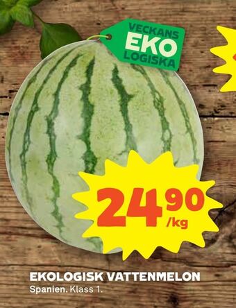Coop Forum Ekologisk vattenmelon erbjuda