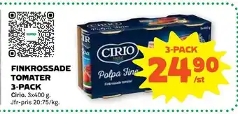 Finkrossade tomater 3-pack