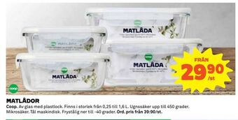 Coop Daglivs Matlådor erbjuda