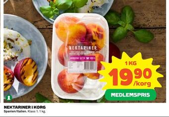 Coop Daglivs Nektariner i korg erbjuda