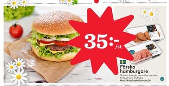 Hemköp Färska hamburgare erbjuda