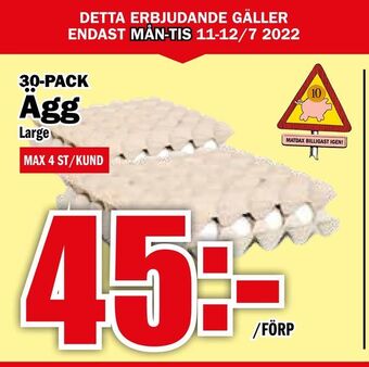 Matdax Ägg erbjuda