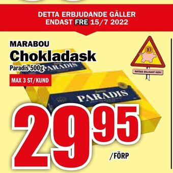 Matdax Chokladask erbjuda