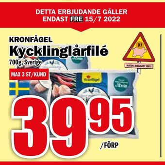 Matdax Kycklinglårfilé erbjuda