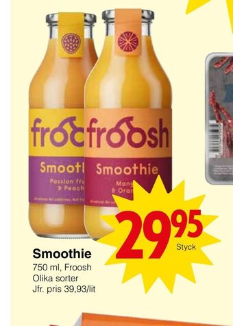 Matöppet Smoothie erbjuda