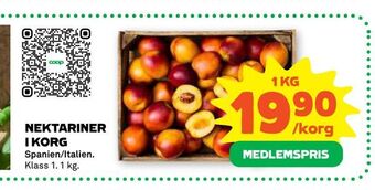 Stora Coop Nektariner i korg erbjuda