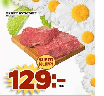 Nya Pulsen Färsk ryggbiff erbjuda