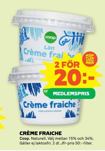 Stora Coop Crème fraiche erbjuda