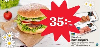 Hemköp Färska hamburgare erbjuda