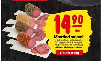 City Gross Mantlad salami erbjuda