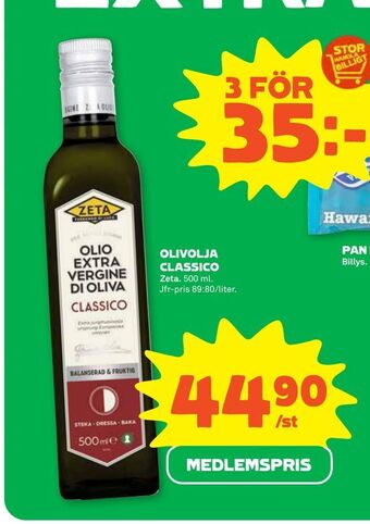 Stora Coop Olivolja classico erbjuda