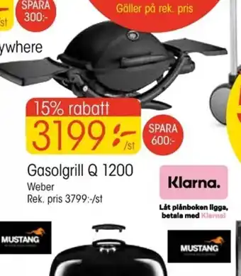 EKO Gasolgrill Q 1200 erbjuda