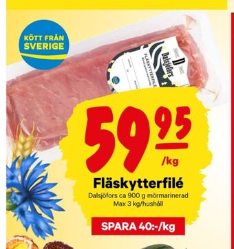 City Gross Dalsjöfors fläskytterfilé erbjuda