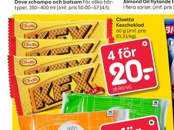Rusta Kexchoklad chokladbar erbjuda