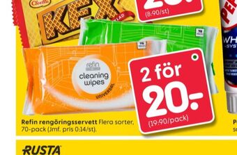 Rusta Refin städservetter erbjuda