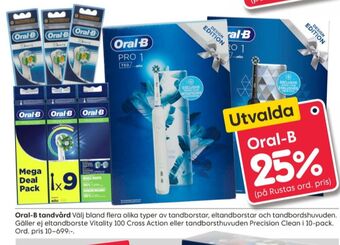 Rusta Braun oral-b erbjuda
