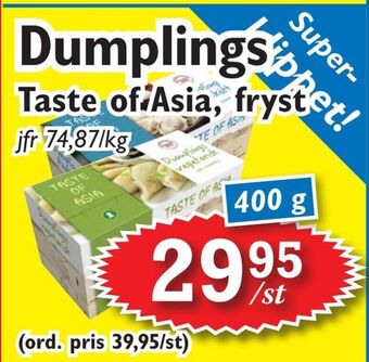 T-jarlen Dumplings erbjuda