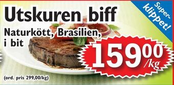 Utskuren biff