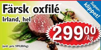 T-jarlen Färsk oxfilé erbjuda
