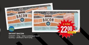 Willys Skivat bacon erbjuda