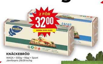 Willys Knäckebröd erbjuda