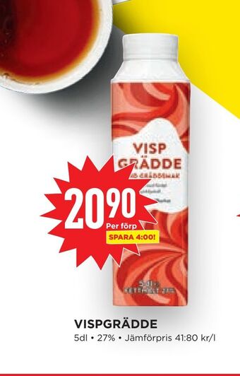 Willys Hemma Vispgrädde erbjuda