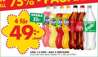 ÖoB Läsk 1,5 liter erbjuda