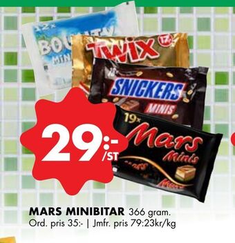 ÖoB Mars minibitar erbjuda