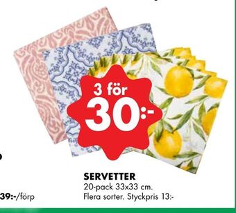 ÖoB Servetter erbjuda