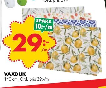 ÖoB Vaxduk erbjuda