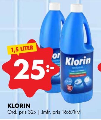 ÖoB Klorin erbjuda
