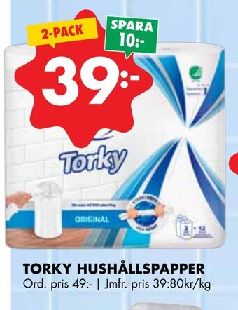 ÖoB Torky hushållspapper erbjuda