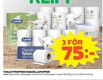 Coop Toalettpapper/hushållspapper erbjuda