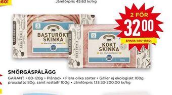 Willys Smörgåspålägg erbjuda