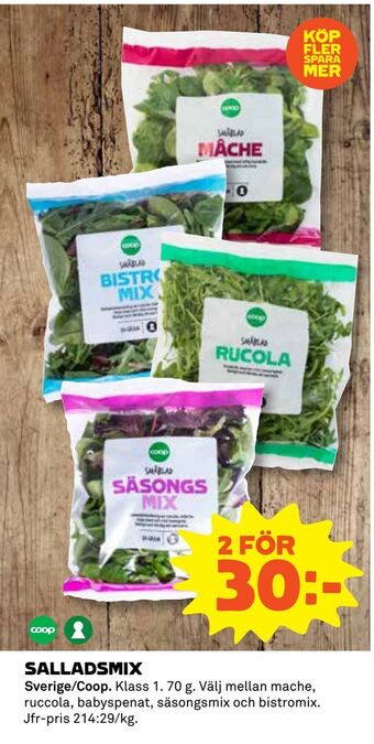 Coop Salladsmix erbjuda