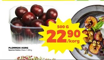 Coop Plommon i korg erbjuda