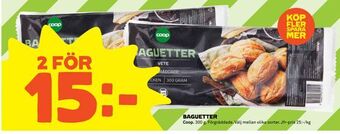 Coop Baguetter erbjuda