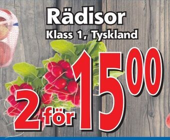 Supergrossen Rädisor erbjuda