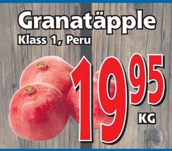 Supergrossen Granatäpple erbjuda