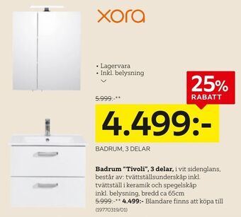 XXXLutz Badrum 'Tivoli", 3 delar erbjuda