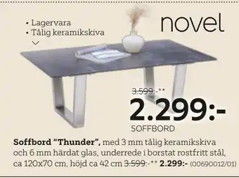 XXXLutz Soffbord 'Thunder" erbjuda