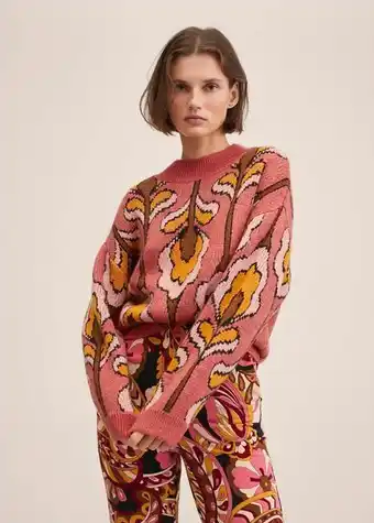 Mango Tröja i stickad jacquard erbjuda