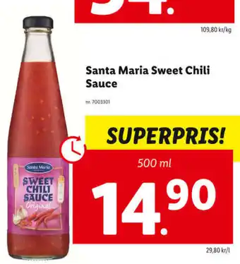 Lidl Santa Maria Sweet Chili Sauce erbjuda