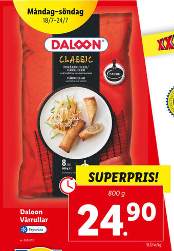 Lidl Daloon Vårrullar erbjuda
