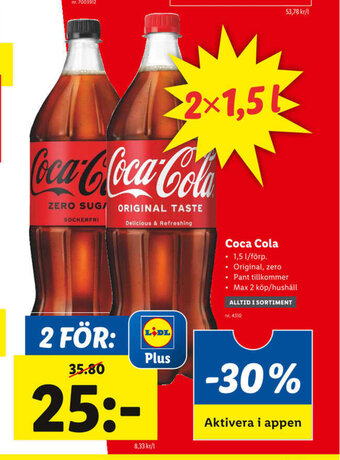 Lidl Coca Cola erbjuda
