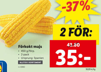 Lidl Förkokt Majs erbjuda