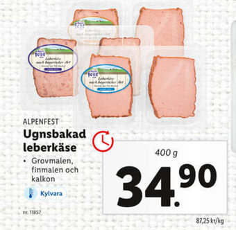 Lidl Ugnsbakad Leberkäse erbjuda