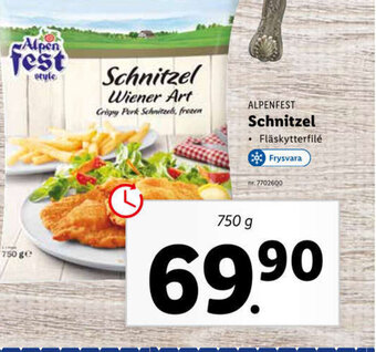 Lidl Schnitzel erbjuda