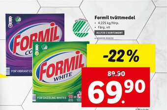 Formil Tvättmedel